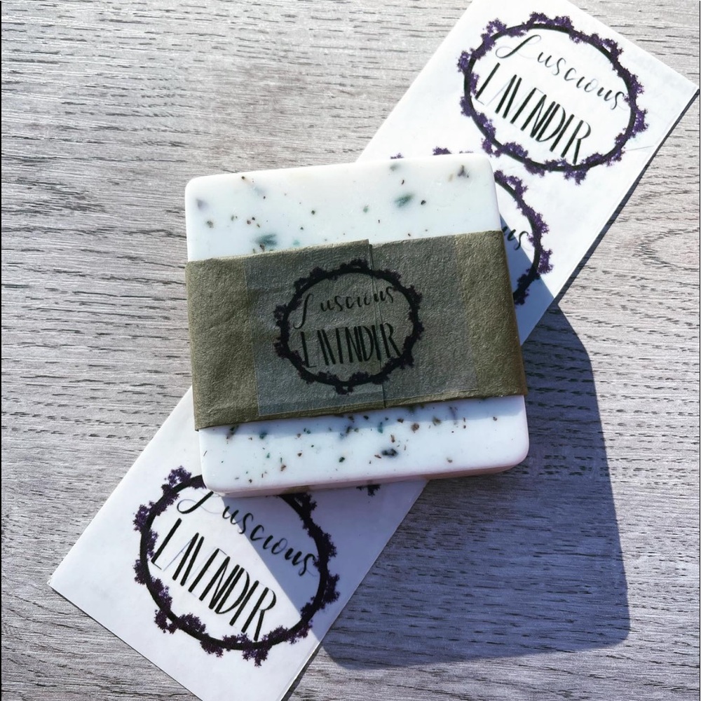 Luscious Lavender scented 4.2 oz soap bar infused with lavender